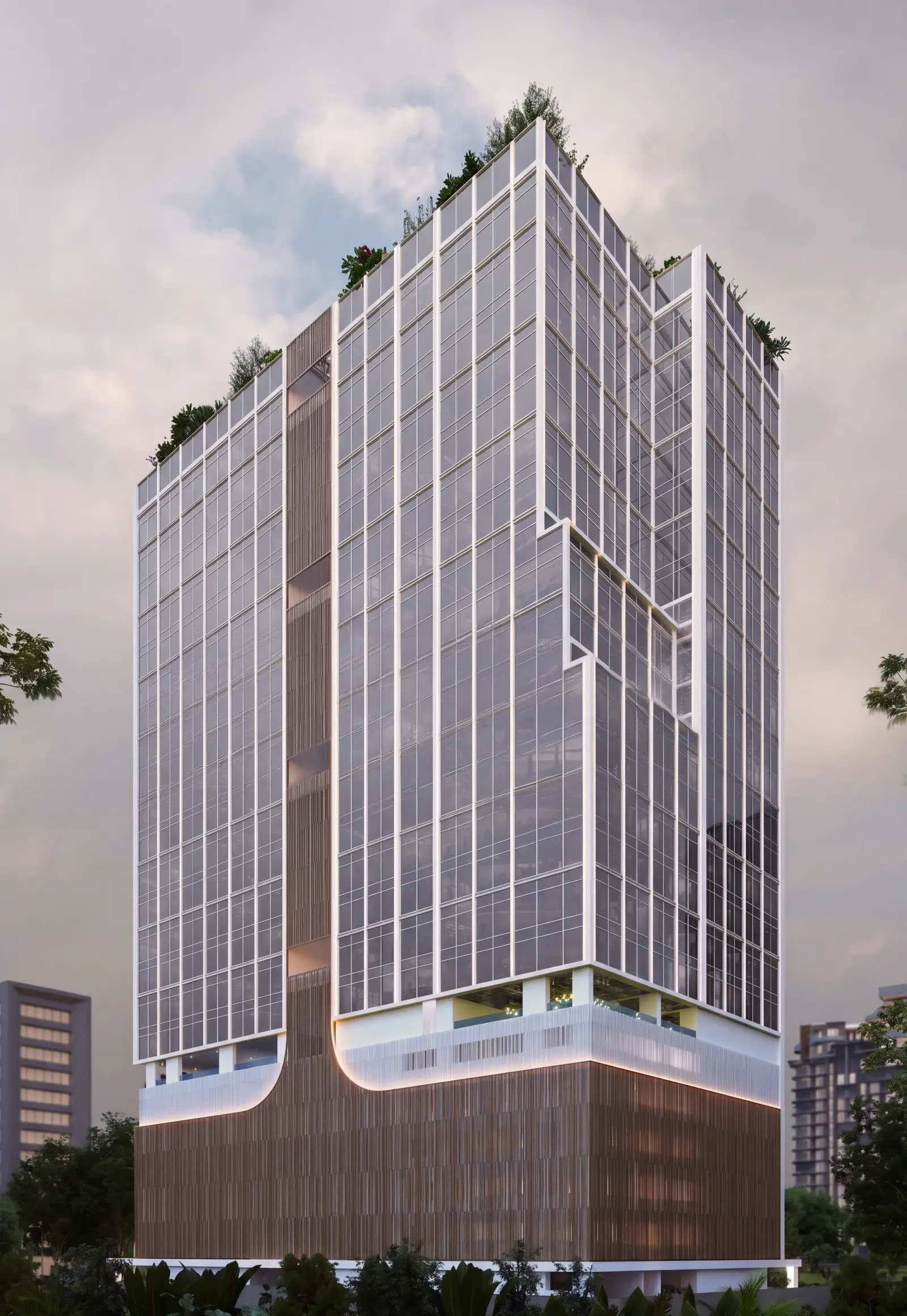 Office tower in daylight, Vashi